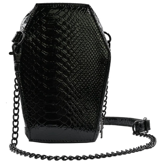 Bela Lugosi Croc Coffin Hand Bag