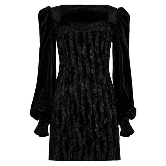 Goth Dinner Party Velvet Dress