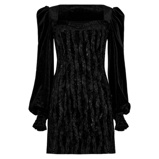 Goth Dinner Party Velvet Dress