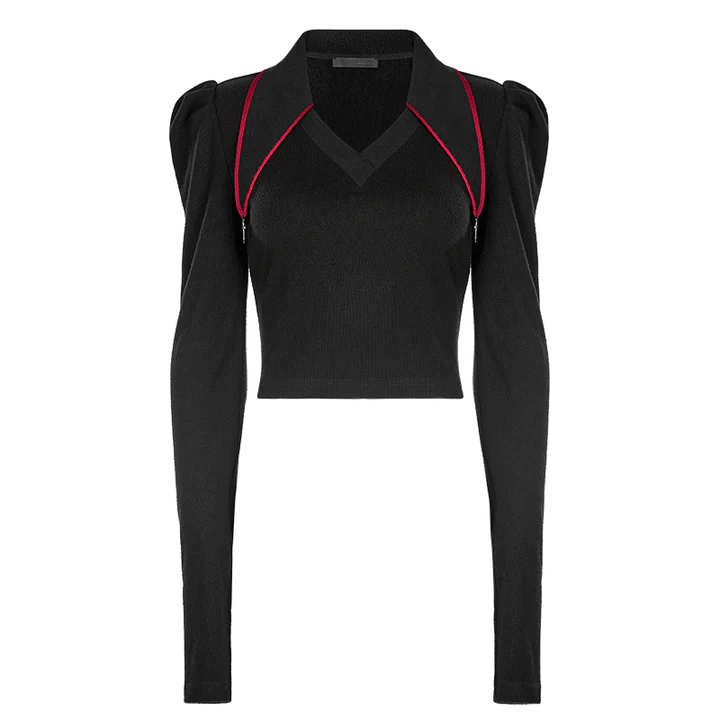 Sinner Goth Sweater Crop
