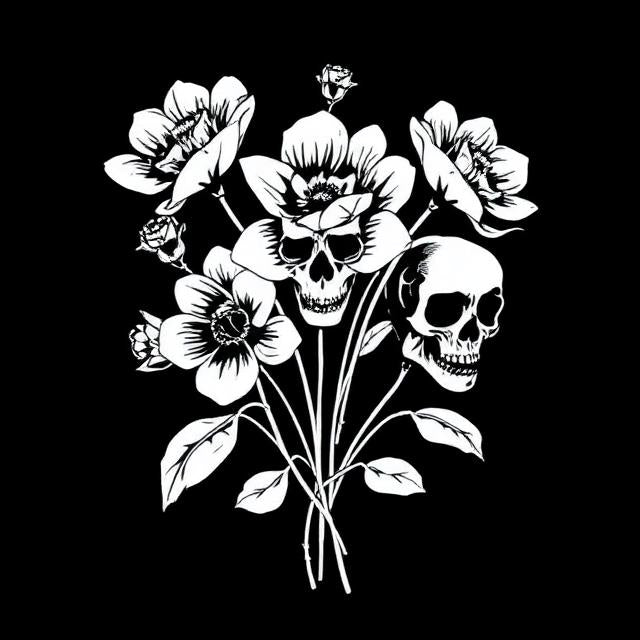 Undead Flower Bouquet Tee