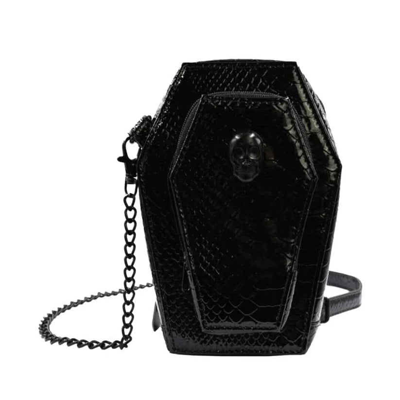 Bela Lugosi Croc Coffin Hand Bag