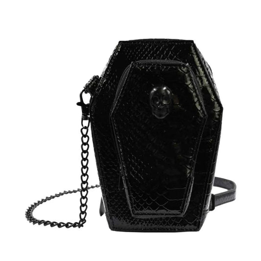 Bela Lugosi Croc Coffin Hand Bag