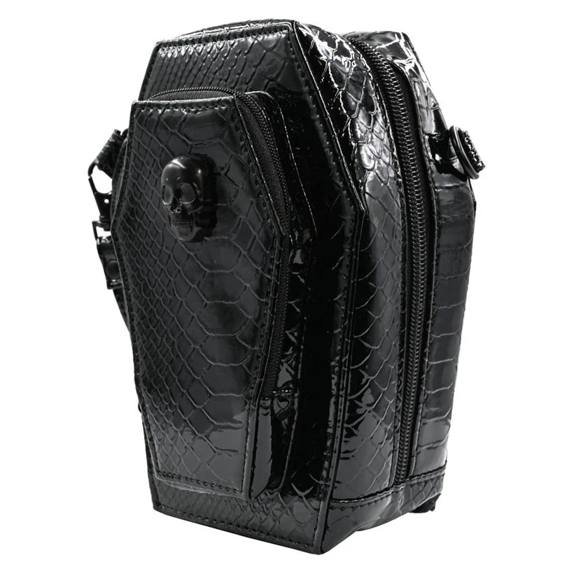Bela Lugosi Croc Coffin Hand Bag