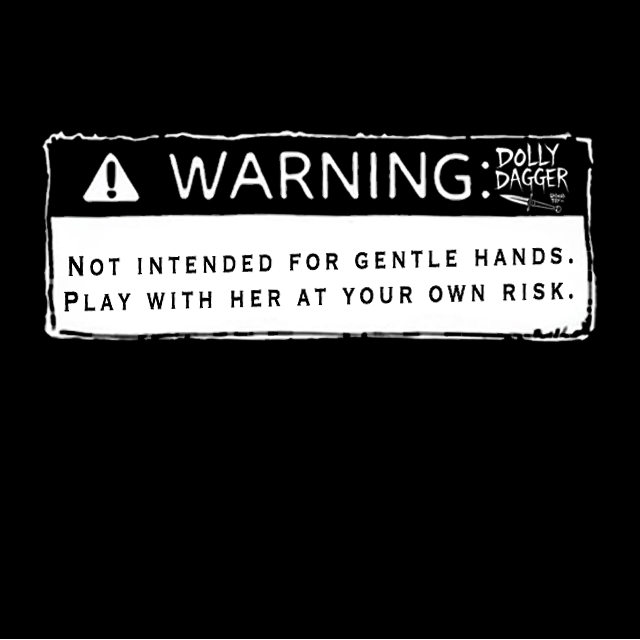Series 01: Dolly Dagger Warning Label - Undead Toy Co. Sweater