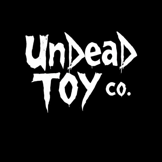 Logo of Undead Toy Co. in white on a black background