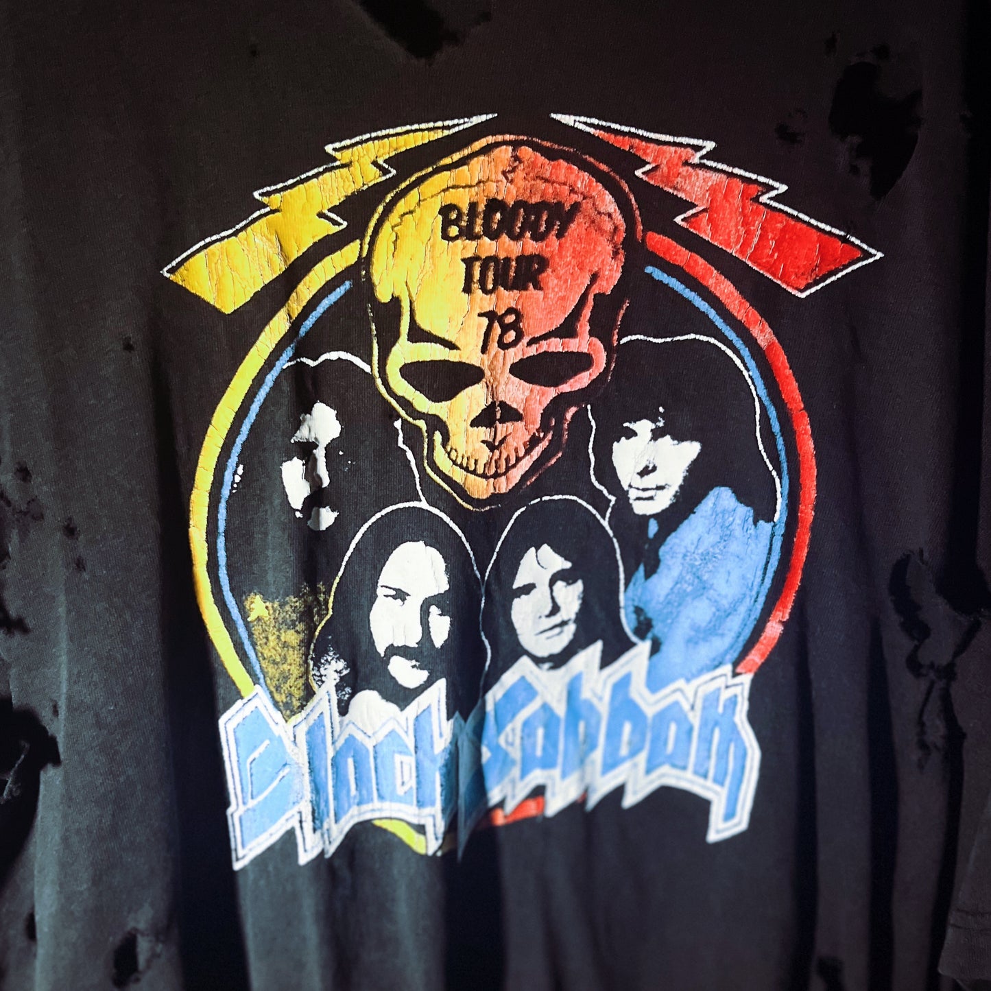 Vintage Black Sabbath Distressed T-Shirt